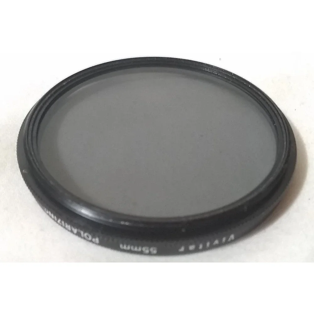 55mm Circular Polarizing Lens Filter‎ Vivitar With Case Made In Japan READ